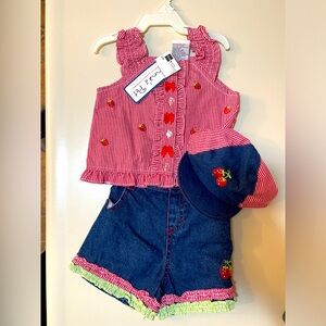 NWT 3 piece summer outfit, 6/9 months